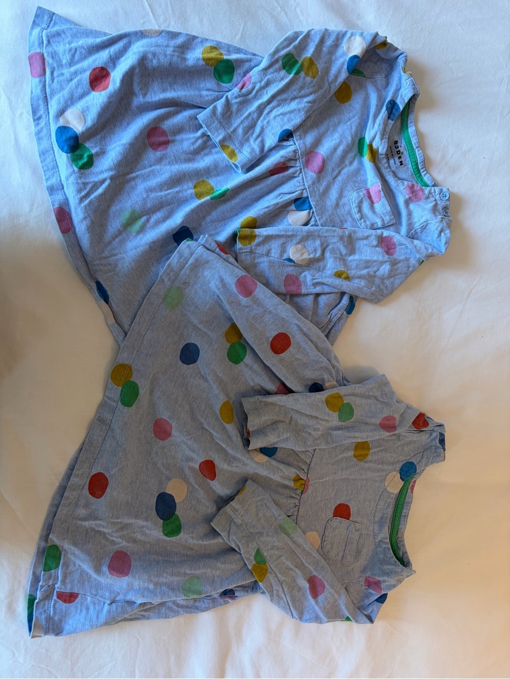Mini Boden Light Blue Polka Dot dress lot - Multicolor Dots